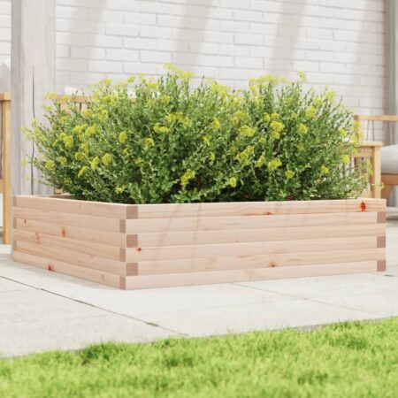 vidaXL plantekasse 90x90x23 cm massivt fyrretræ