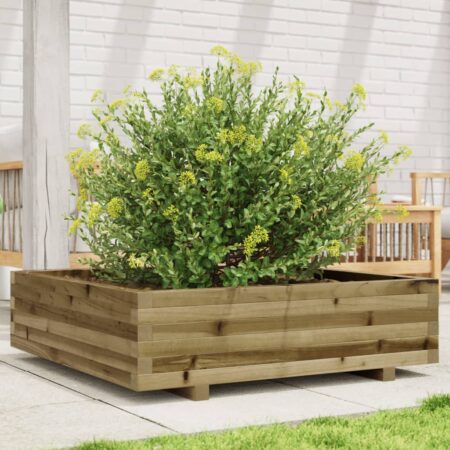 vidaXL plantekasse 90x90x26,5 cm imprægneret fyrretræ