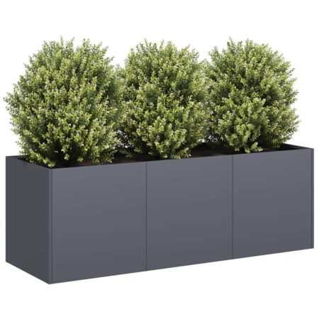 vidaXL plantekasse antracitgrå 120x40x40 cm koldvalset stål