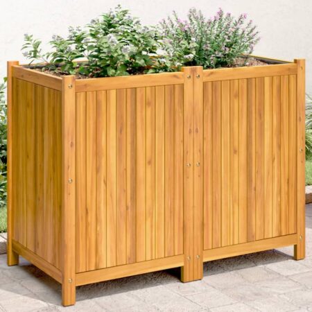 vidaXL plantekasse med for 100x50x75 cm massivt akacietræ
