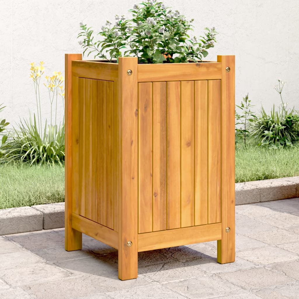 vidaXL plantekasse med for 31x31x50 cm massivt akacietræ vidaXL plantekasse med for 31x31x50 cm massivt akacietræ