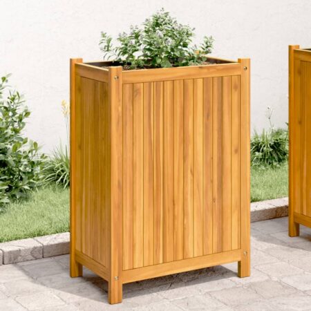 vidaXL plantekasse med for 31x31x75 cm massivt akacietræ