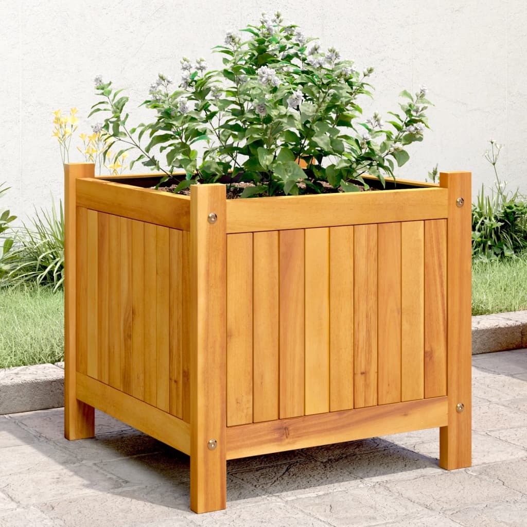 vidaXL plantekasse med for 42x42x40 cm massivt akacietræ vidaXL plantekasse med for 42x42x40 cm massivt akacietræ