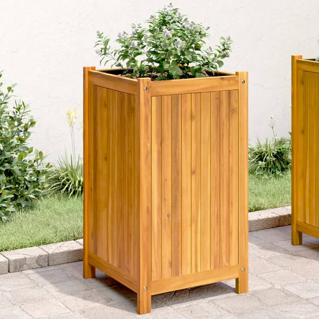vidaXL plantekasse med for 42x42x75 cm massivt akacietræ vidaXL plantekasse med for 42x42x75 cm massivt akacietræ