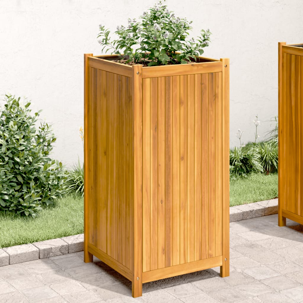 vidaXL plantekasse med for 50x50x100 cm massivt akacietræ vidaXL plantekasse med for 50x50x100 cm massivt akacietræ