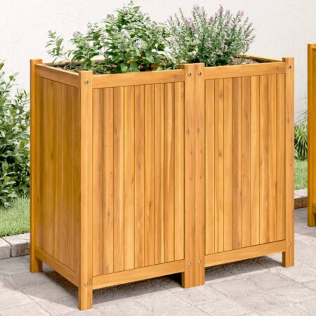 vidaXL plantekasse med for 84x42x75 cm massivt akacietræ