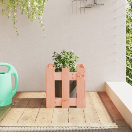 vidaXL plantekasse med stakitdesign 30x30x30 cm massiv douglasfyr