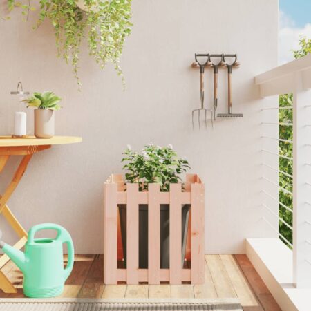 vidaXL plantekasse med stakitdesign 50x50x50 cm massivt douglasfyr