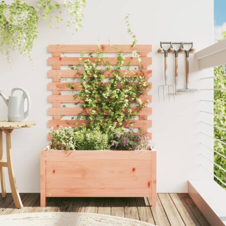 vidaXL plantekasse med stativ 79x39,5x114 cm massivt douglasgran