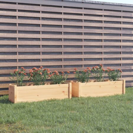 vidaXL plantekasser 2 stk. 100x31x70 cm massivt fyrretræ