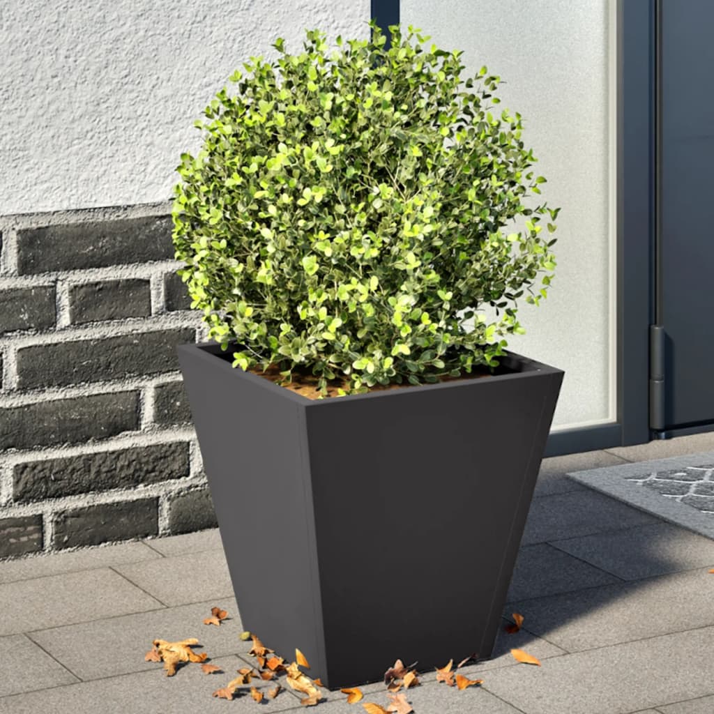 vidaXL plantekasser 2 stk. 30x30x30 cm stål sort vidaXL plantekasser 2 stk. 30x30x30 cm stål sort