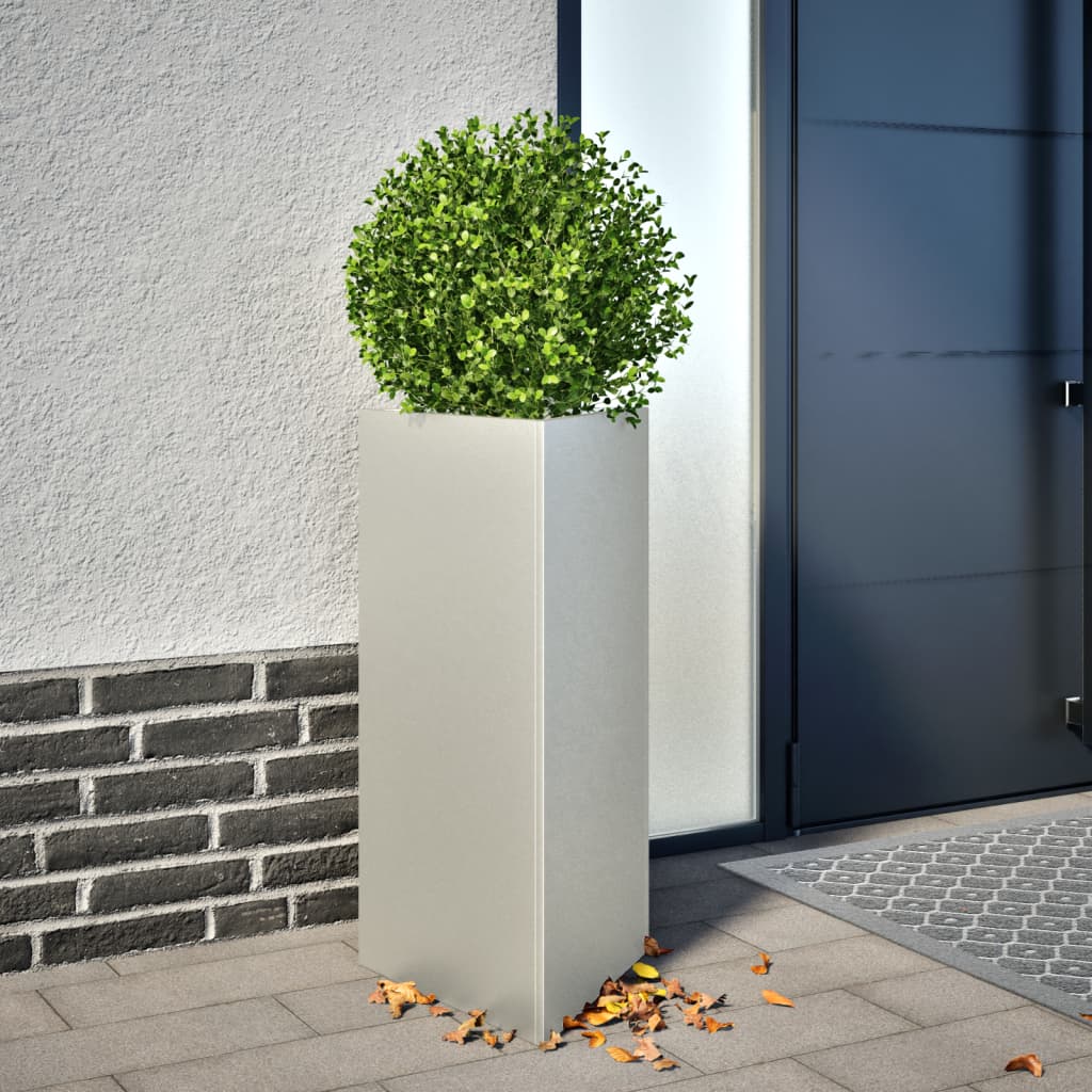 vidaXL plantekasser 2 stk. 40x34,5x70 cm trekantet rustfrit stål sort vidaXL plantekasser 2 stk. 40x34,5x70 cm trekantet rustfrit stål sort