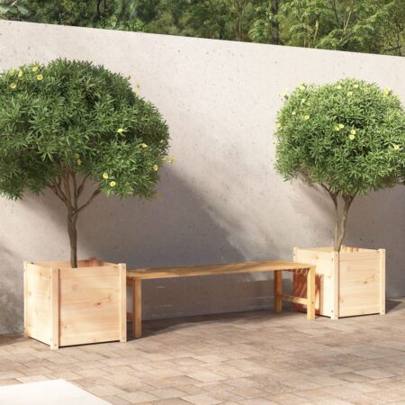 vidaXL plantekasser 2 stk. 50x50x50 cm massivt fyrretræ