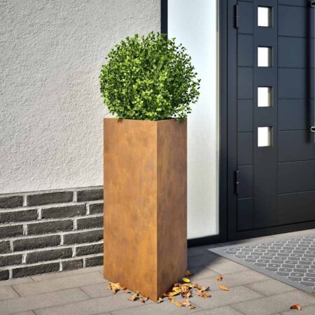 vidaXL plantekasser 2stk. 40x40x75 cm trekantet vejrbestandigt stål