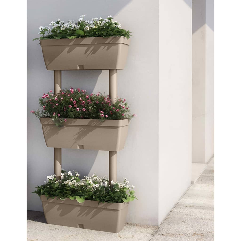vidaXL plantekasser 6 stk. 100 cm gråbrun vidaXL plantekasser 6 stk. 100 cm gråbrun