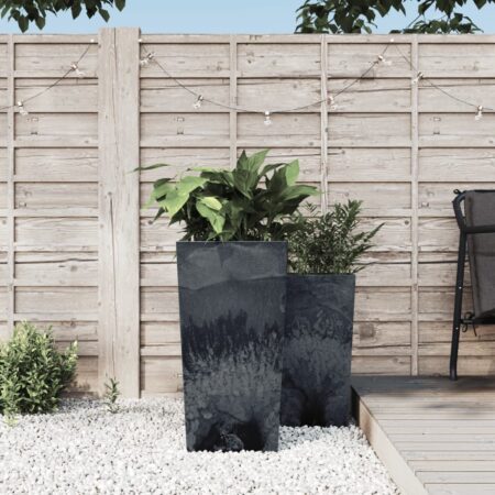 vidaXL plantekrukke 21/49 l udtagelig indsats PP betonlook antracit
