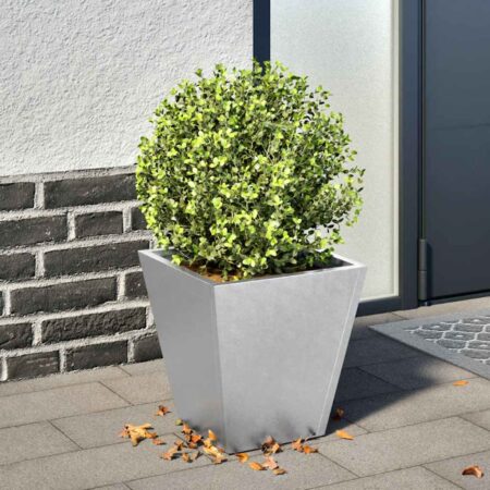 vidaXL plantekrukke 30x30x30 cm galvaniseret stål