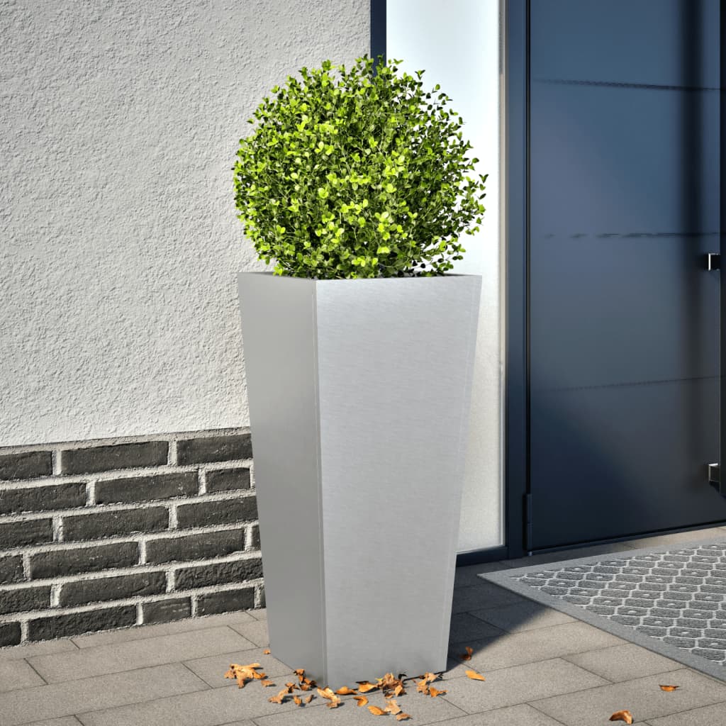 vidaXL plantekrukke 35x35x75 cm galvaniseret stål vidaXL plantekrukke 35x35x75 cm galvaniseret stål