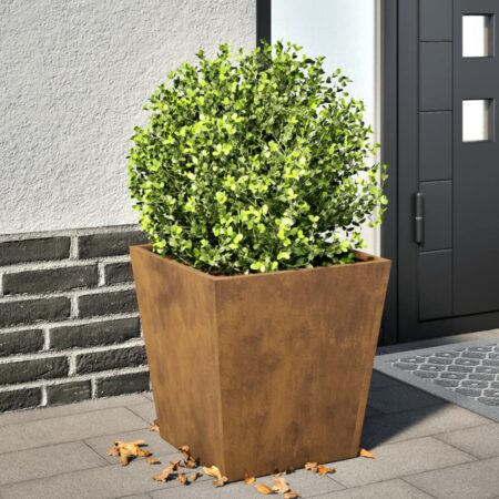 vidaXL plantekrukke 40x40x40 cm cortenstål