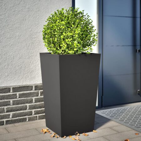 vidaXL plantekrukke 45x45x75 cm stål sort