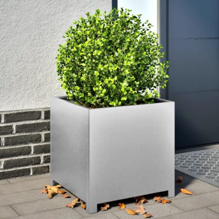 vidaXL plantekrukke 50x50x50 cm galvaniseret stål
