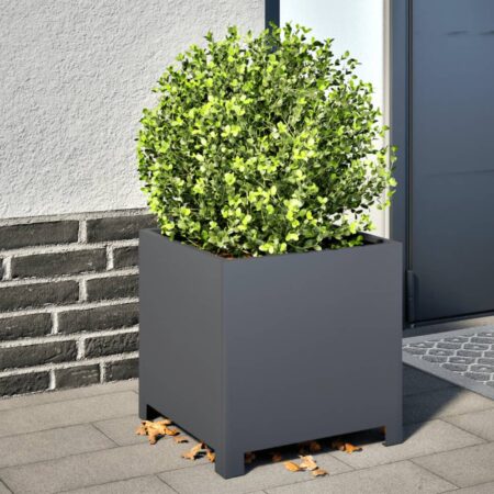vidaXL plantekrukker 2 stk. 40x40x40 cm stål antracitgrå