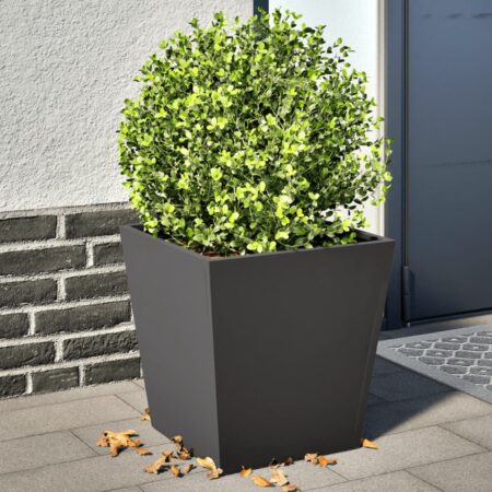 vidaXL plantekrukker 2 stk. 40x40x40 cm stål sort