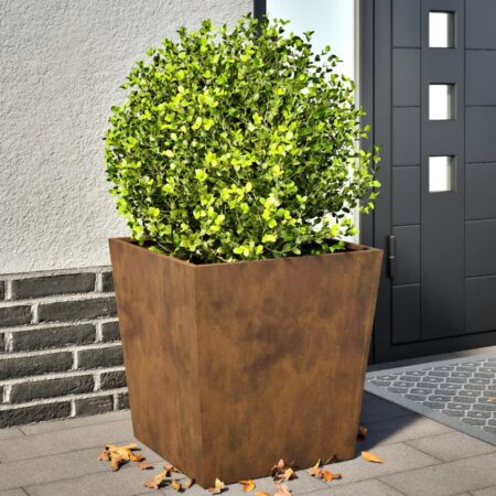 vidaXL plantekrukker 2 stk. 50x50x50 cm cortenstål