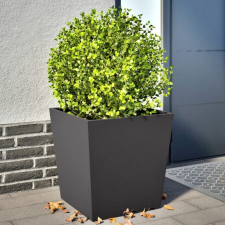 vidaXL plantekrukker 2 stk. 50x50x50 cm stål sort