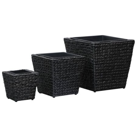 vidaXL plantekrukker 3 stk. vandhyacint sort