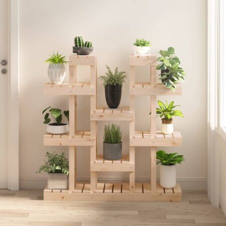 vidaXL plantestativ 104,5x25x109,5 cm massivt fyrretræ