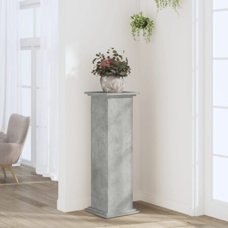 vidaXL plantestativ 33x33x100 cm konstrueret træ betongrå