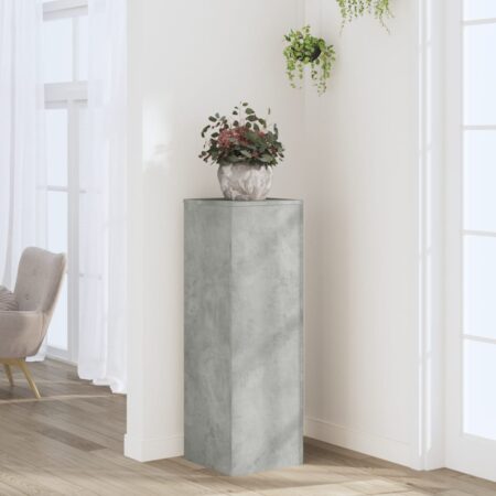 vidaXL plantestativ 33x33x100 cm konstrueret træ betongrå