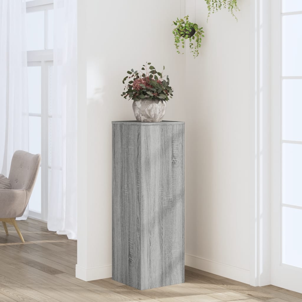 vidaXL plantestativ 33x33x100 cm konstrueret træ grå sonoma-eg vidaXL plantestativ 33x33x100 cm konstrueret træ grå sonoma-eg