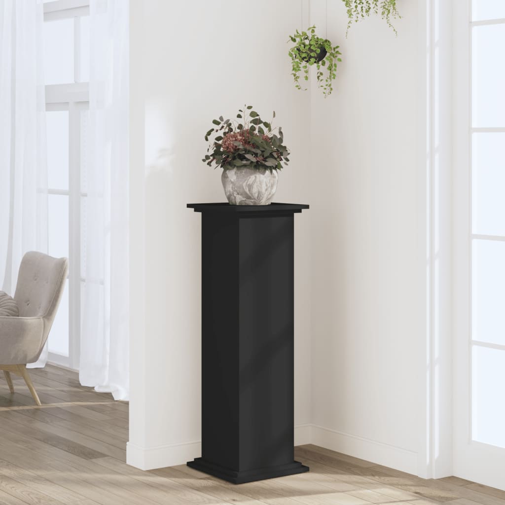 vidaXL plantestativ 33x33x100 cm konstrueret træ sort vidaXL plantestativ 33x33x100 cm konstrueret træ sort