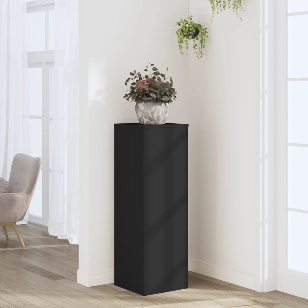 vidaXL plantestativ 33x33x100 cm konstrueret træ sort vidaXL plantestativ 33x33x100 cm konstrueret træ sort
