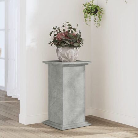 vidaXL plantestativ 33x33x60 cm konstrueret træ betongrå