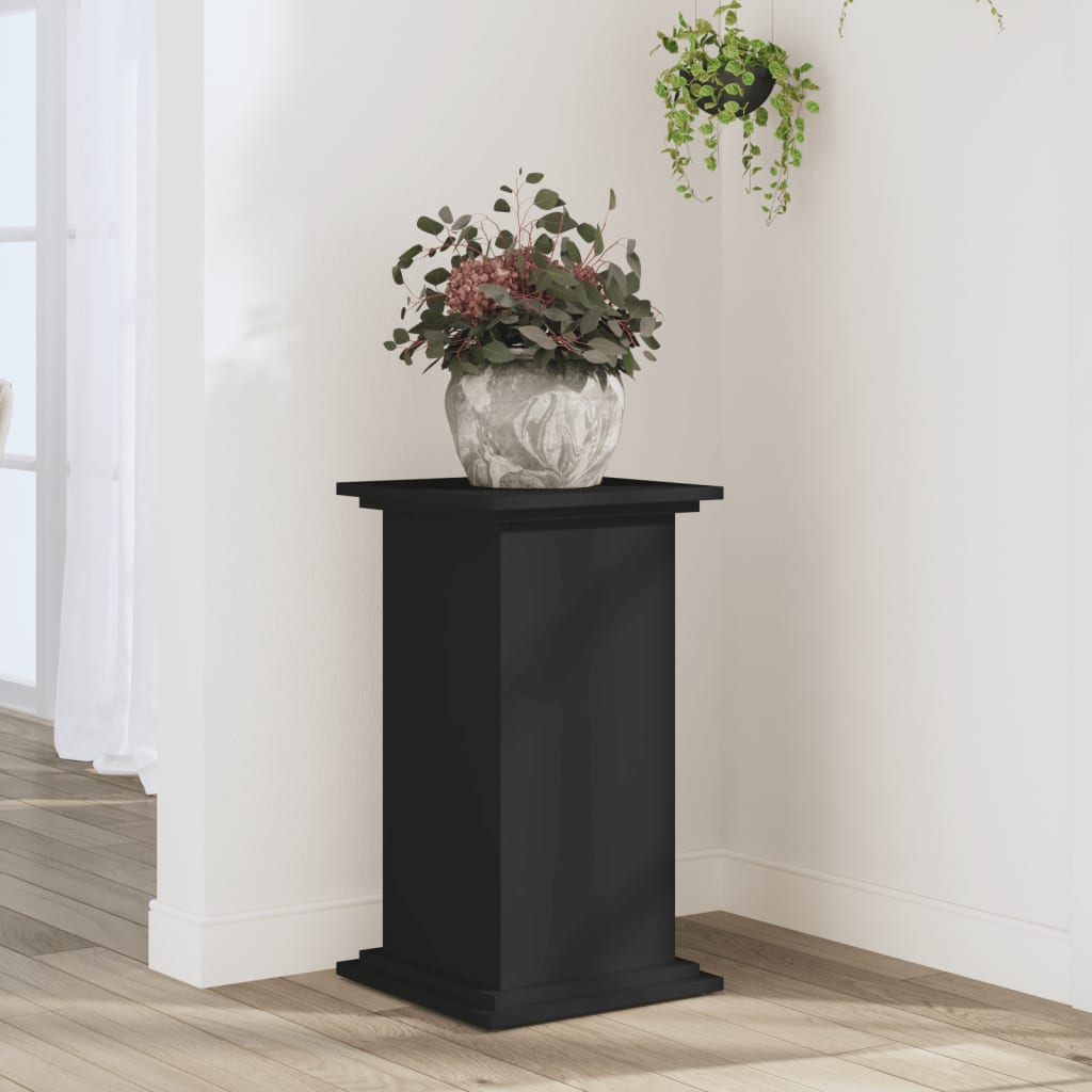 vidaXL plantestativ 33x33x60 cm konstrueret træ sort vidaXL plantestativ 33x33x60 cm konstrueret træ sort