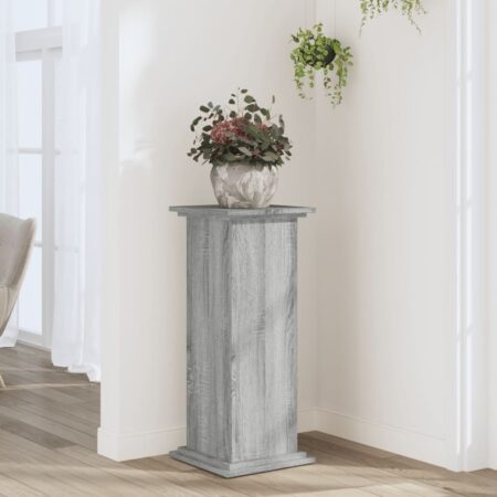 vidaXL plantestativ 33x33x80 cm konstrueret træ grå sonoma-eg