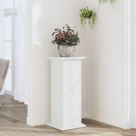 vidaXL plantestativ 33x33x80 cm konstrueret træ hvid
