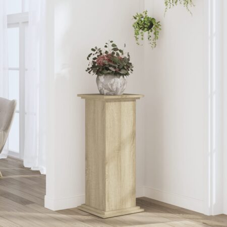 vidaXL plantestativ 33x33x80 cm konstrueret træ sonoma-eg