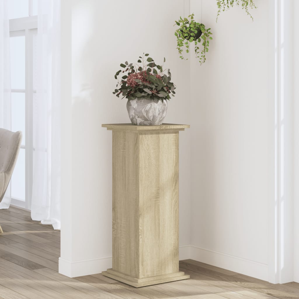 vidaXL plantestativ 33x33x80 cm konstrueret træ sonoma-eg vidaXL plantestativ 33x33x80 cm konstrueret træ sonoma-eg