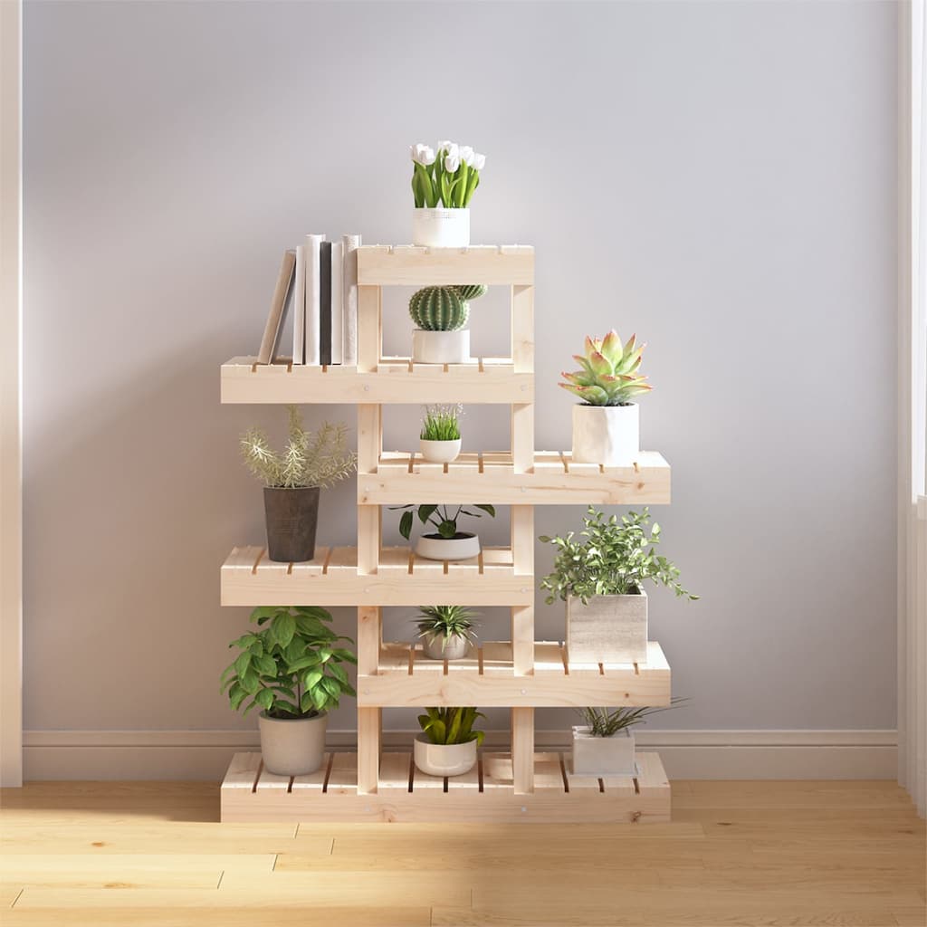 vidaXL plantestativ 85x25x109,5 cm massivt fyrretræ vidaXL plantestativ 85x25x109,5 cm massivt fyrretræ