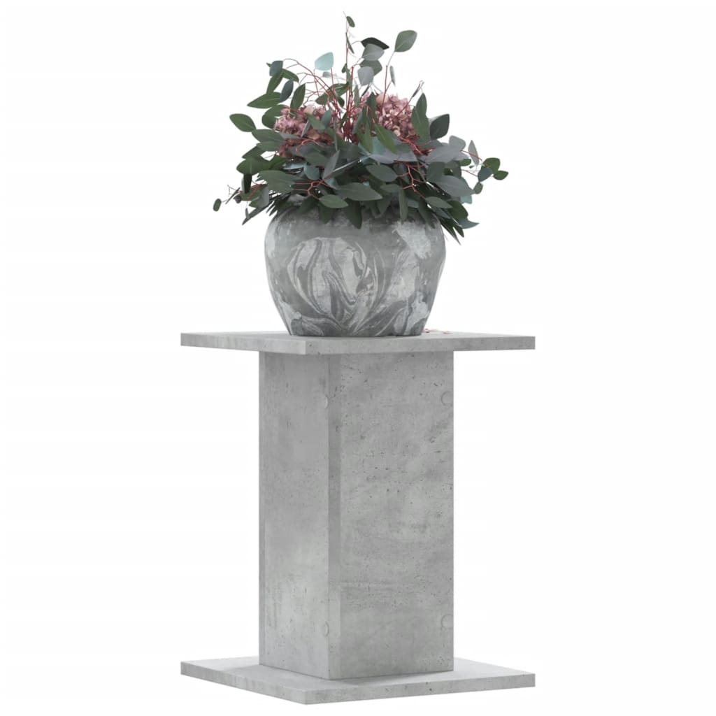 vidaXL plantestativer 2 stk. 30x30x40 cm konstrueret træ betongrå vidaXL plantestativer 2 stk. 30x30x40 cm konstrueret træ betongrå