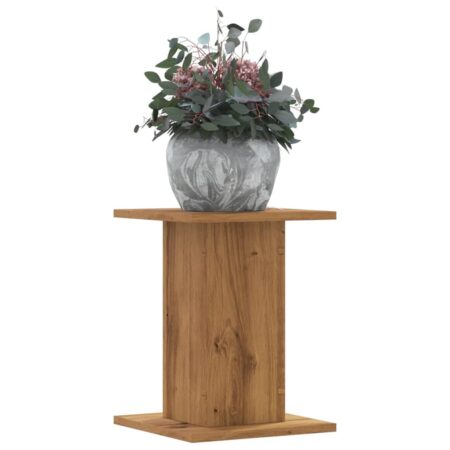 vidaXL plantestativer 2 stk. 30x30x40 cm konstrueret træ egetræsfarve