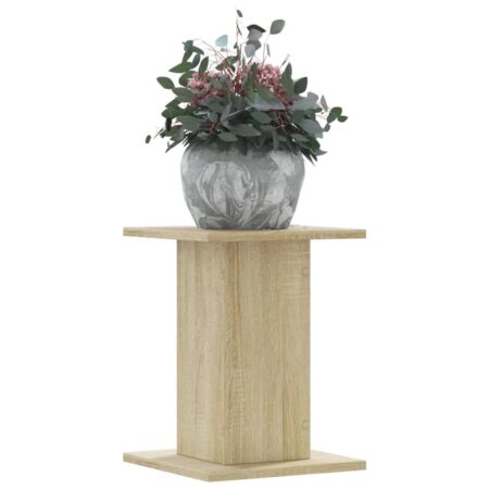 vidaXL plantestativer 2 stk. 30x30x40 cm konstrueret træ sonoma-eg