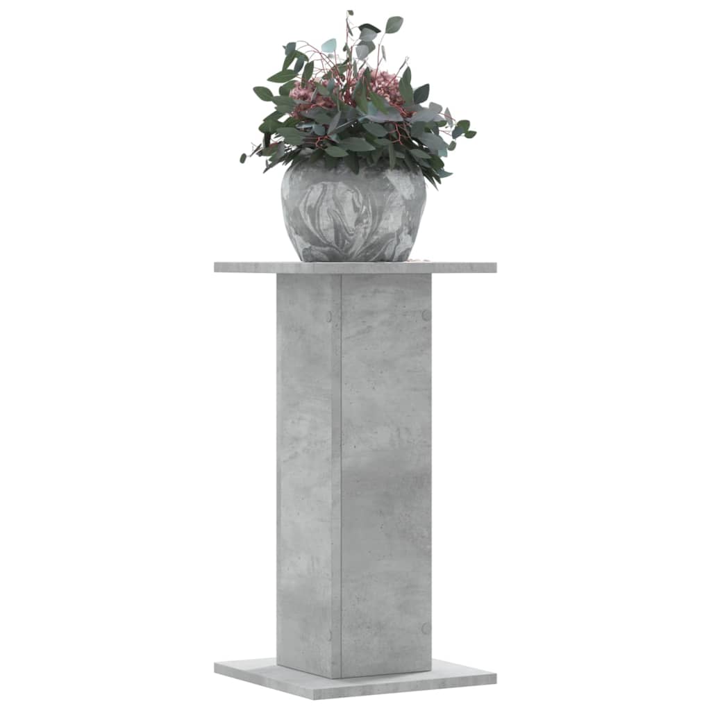 vidaXL plantestativer 2 stk. 30x30x60 cm konstrueret træ betongrå vidaXL plantestativer 2 stk. 30x30x60 cm konstrueret træ betongrå