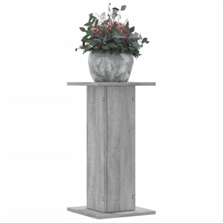 vidaXL plantestativer 2 stk. 30x30x60 cm konstrueret træ grå sonoma-eg