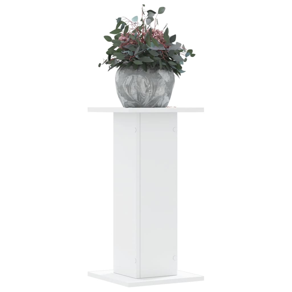 vidaXL plantestativer 2 stk. 30x30x60 cm konstrueret træ hvid vidaXL plantestativer 2 stk. 30x30x60 cm konstrueret træ hvid