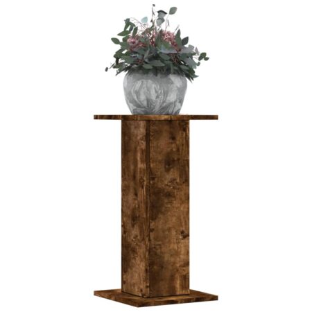 vidaXL plantestativer 2 stk. 30x30x60 cm konstrueret træ røget eg